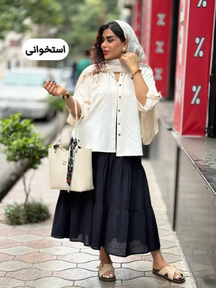 شومیز پری یقه شکاری